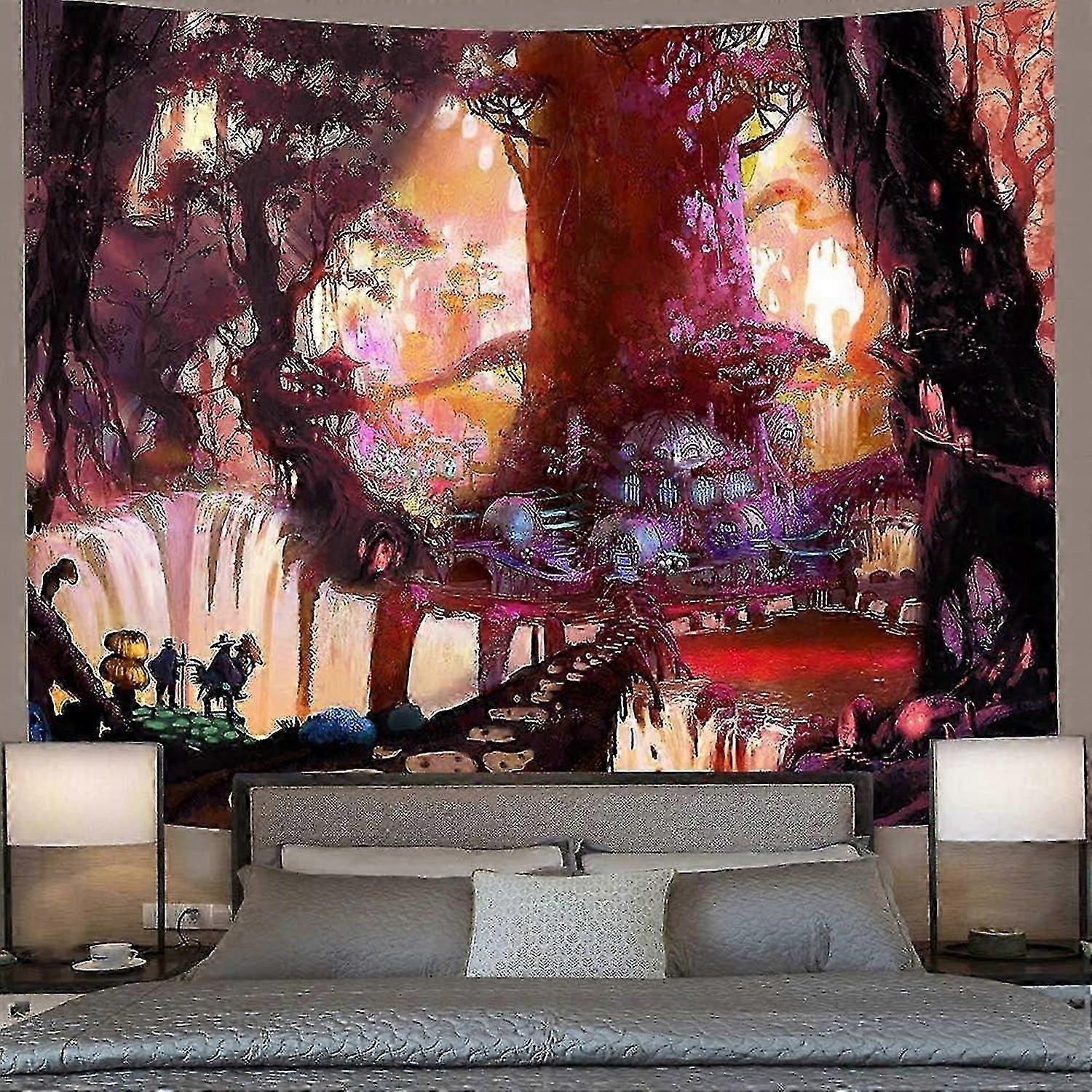 Enchanted Life Tree Forest Tapestry