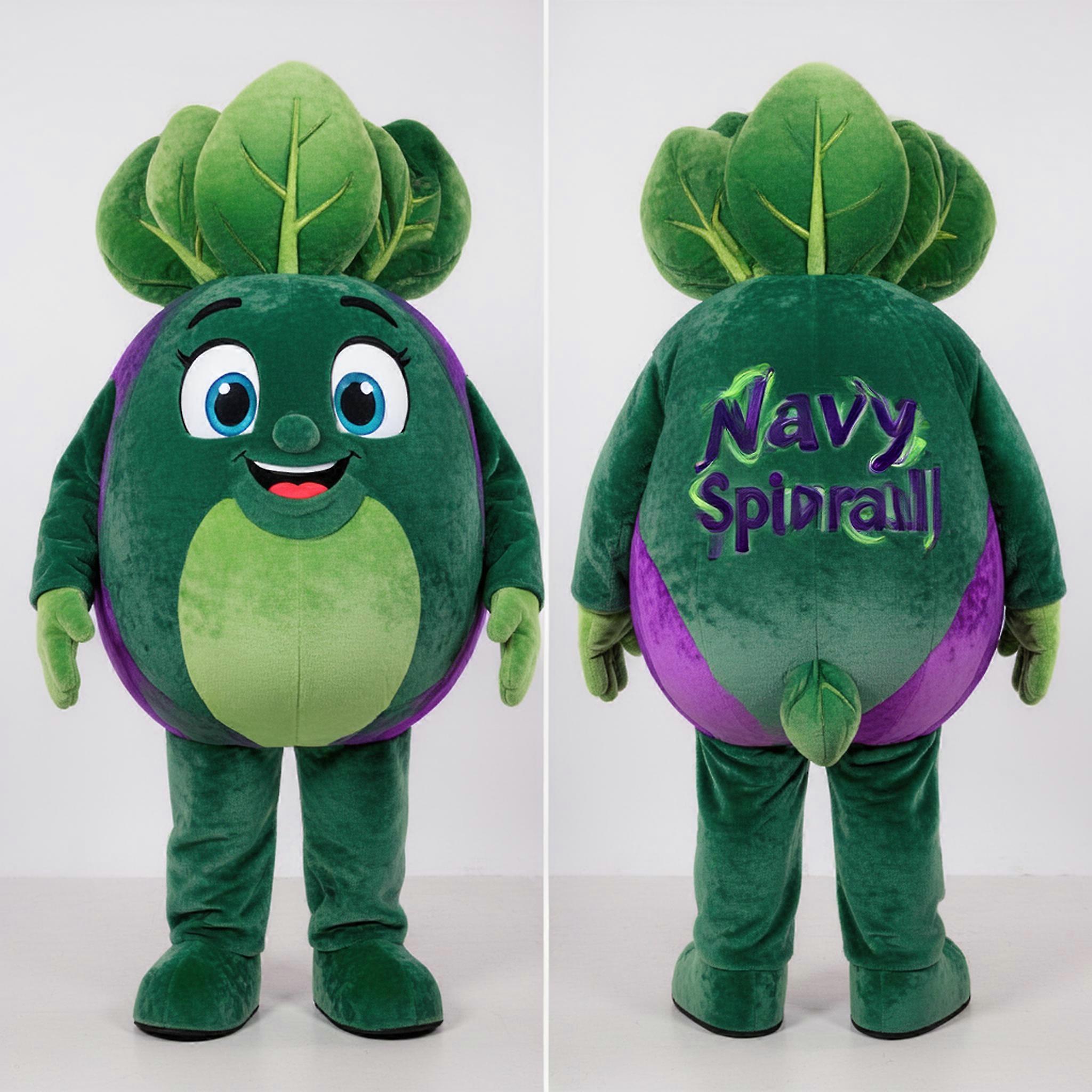 MASTICOT Emerald Green Round Spinach Mascot