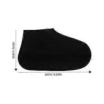 Fundas antideslizantes de silicona para zapatos de adulto, color negro.