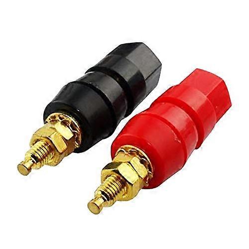 4PCS Full Size Speaker Binding Posts 4mm Banana Plug Adapter for Amplifier Quick Connection