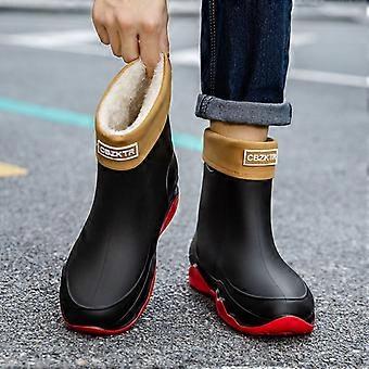 Bottes de pluie unisexes mi-mollet, bottes Wellington imperméables, légères et antidérapantes, avec protection contre les serpents et les insectes, idéales pour la ferme, le jardin et les terrains boueux.