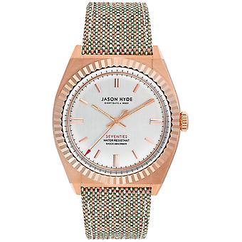 Jason Hyde One Quartz Analog Woman Watch with JH10006 Clothing Bracelet