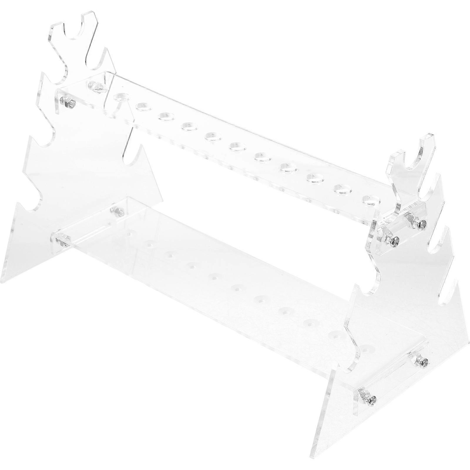Pipette Rack 2Pcs Trapezoid Organizer For Scientific Experiment Sturdy Construction Improving Work Efficiency