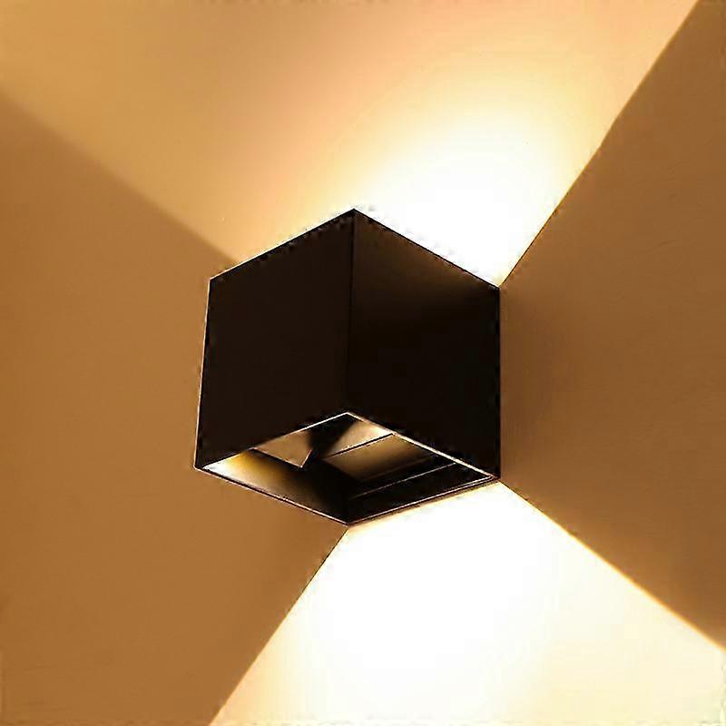Warm White Square Outdoor Wall Light