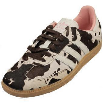 adidas Samba Og Womens Fashion Trainers in Cow Print