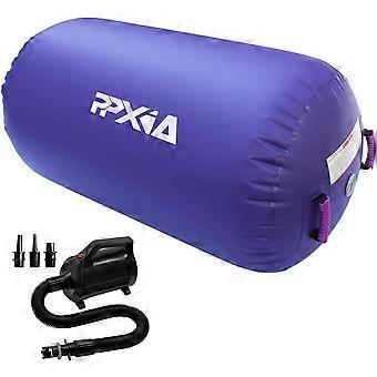 Inflatable Air Roller, Gymnastics Cylinder with Pump for Training.