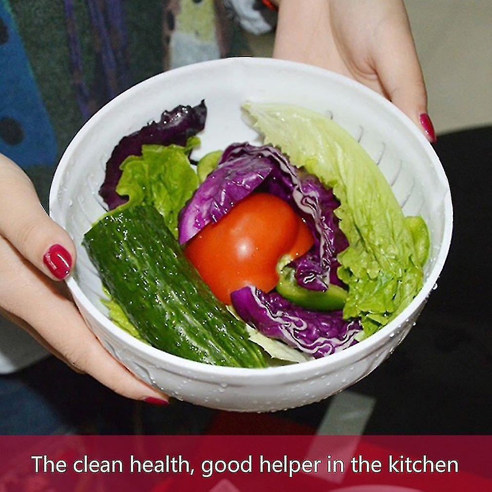 Practical Salad Cutter Bowl Easy Salad Fruit Vegetable Washer And Cutter