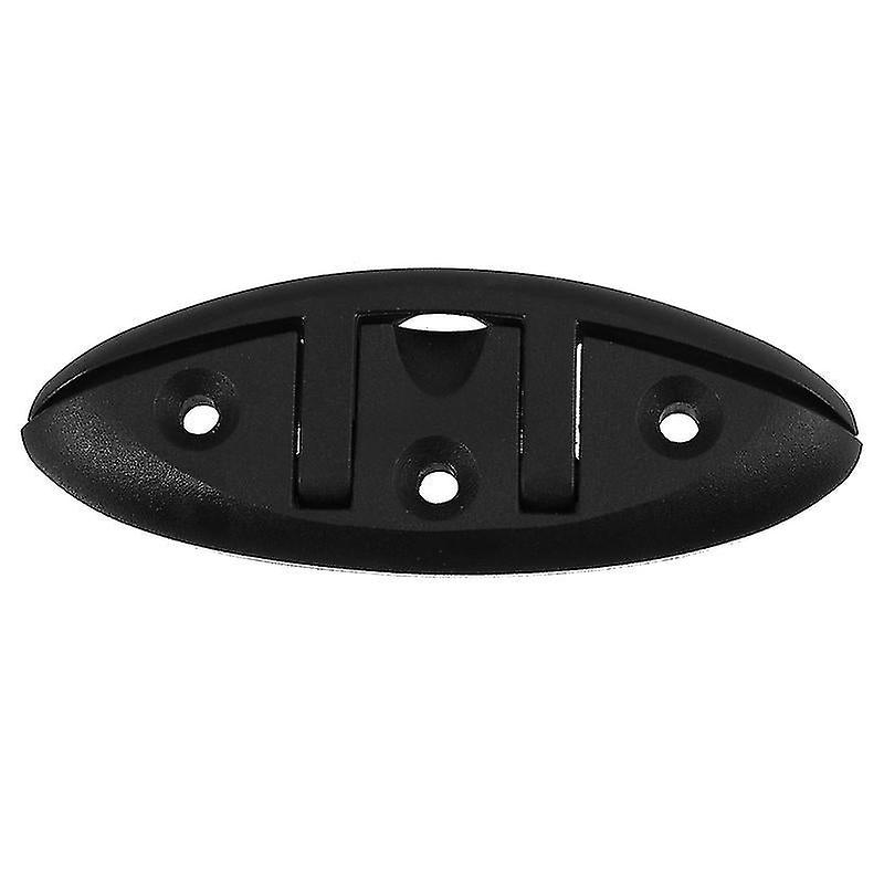13X4.5x3cm Black Yachts Flagpole Cleat For Boat Marine Folding 6.5 Inch Flag Rope Fixing Hook Cleat