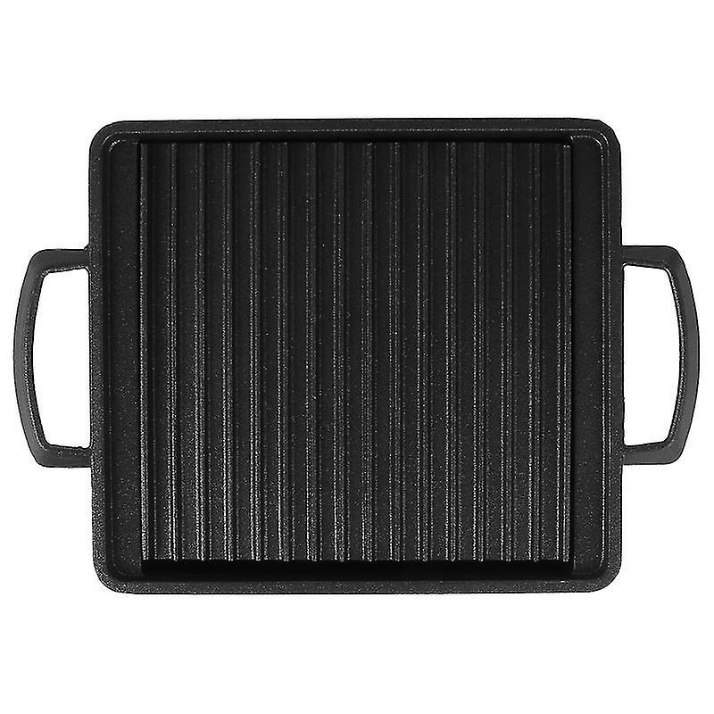 21X14.5x3cm Black Roasting Pans 1pc Roasting Pan Non-stick Grill Pan For Outdoor Roasting Barbecue T