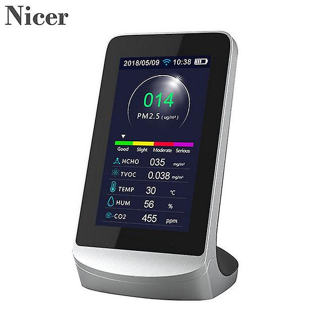 Wifi Air Detector Tvoc Gas Quality Monitor Co2 Carbon Dioxide Meter With 4.3 Inch Screen Temperature Humidity Detector Monitor