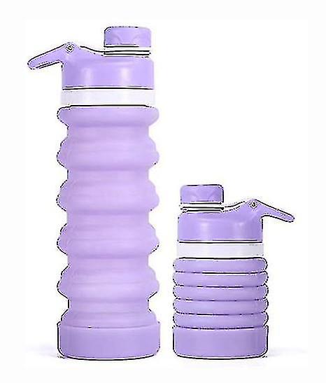 Silicone Foldable Drinking Water Bottle Leak Proof For Camping
