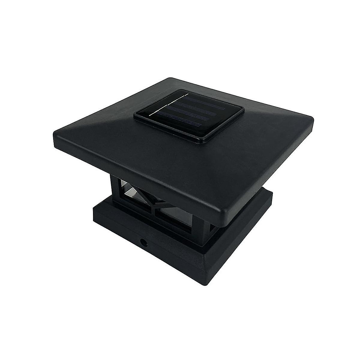 Solar Dock Lights Driveway Deck Lights, 4-pack+ Solar Deck Post Cap Lights 4-pack Waterproof