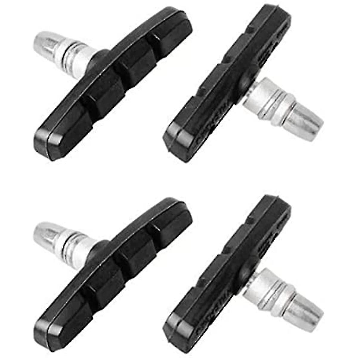 4 Pcs Bike V-brake Pads With Hex Nuts And Spacers Universal Bicycle Brake Blocks 70mm Bike Brake Pad