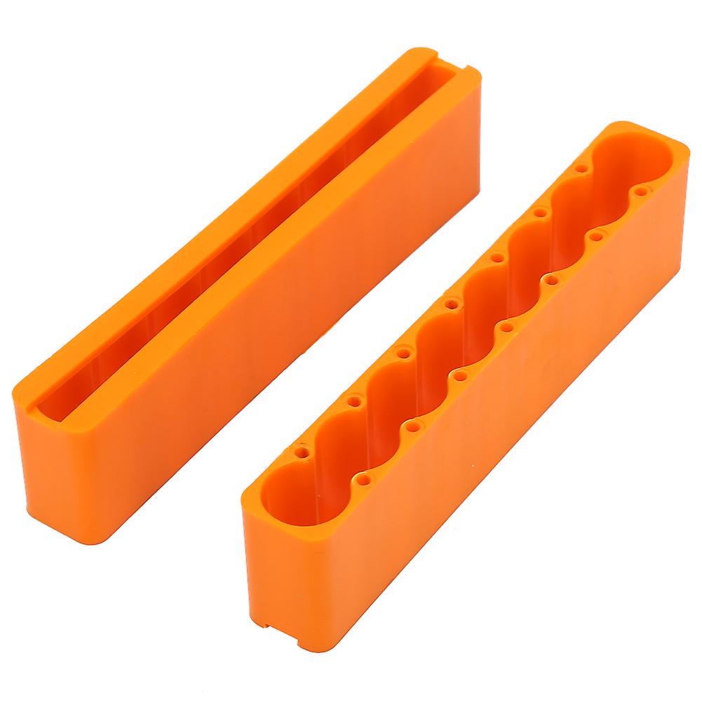 2PCS Industrial Plastic Adjustable 18650 Battery Pack Spot Welding Fixing Clamp (8-Section)