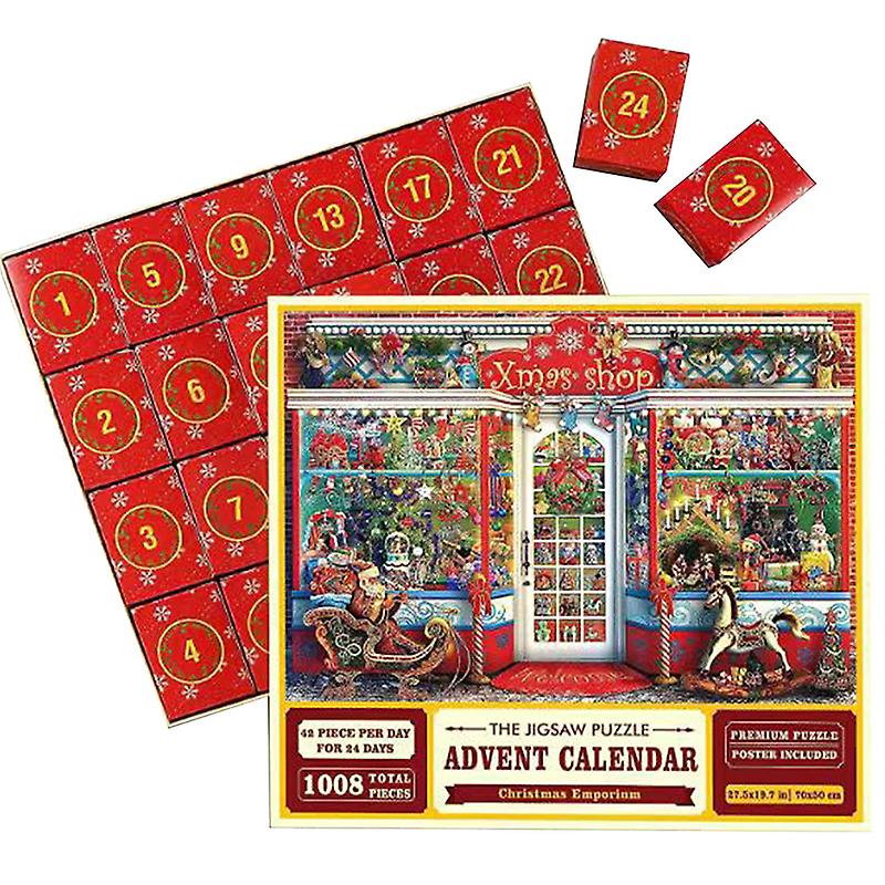 Advent Calendar Christmas Jigsaw Puzzle Christmas Emporium 1008 Pieces Puzzles