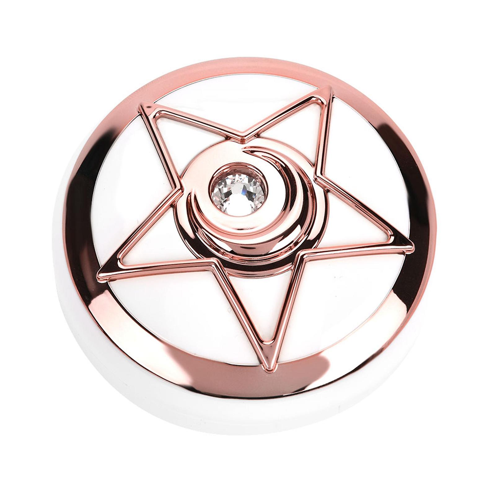 Portable Contact Lens Box with Pentagram Mirror Pink Case