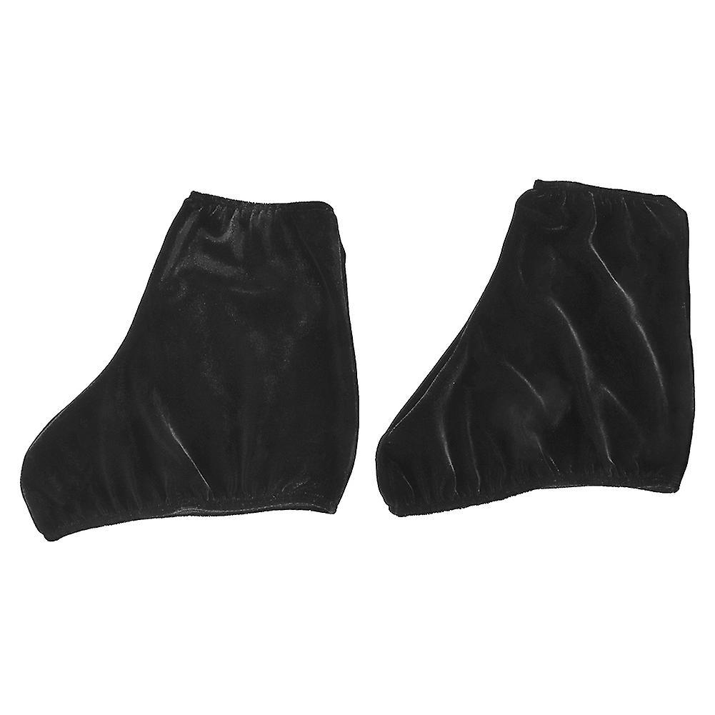 2pcs Soft Elastic Ice Skates Cover Portable Ice Skates Protective Cover AccessoryBlack M