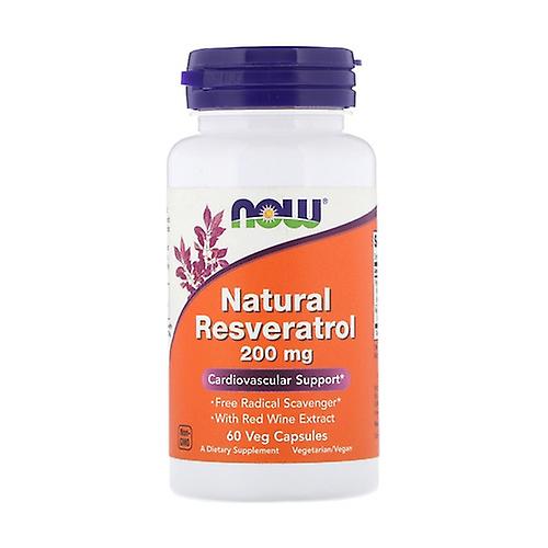 Natural Resveratrol 200mg 60 vegetable capsules