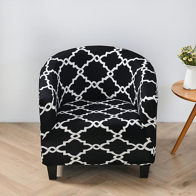 クラブチェアカバーストレッチタブチェアスリップカバープリントソファカバースパンデックスソファカバーバースタディカウンターリビングルーム用
