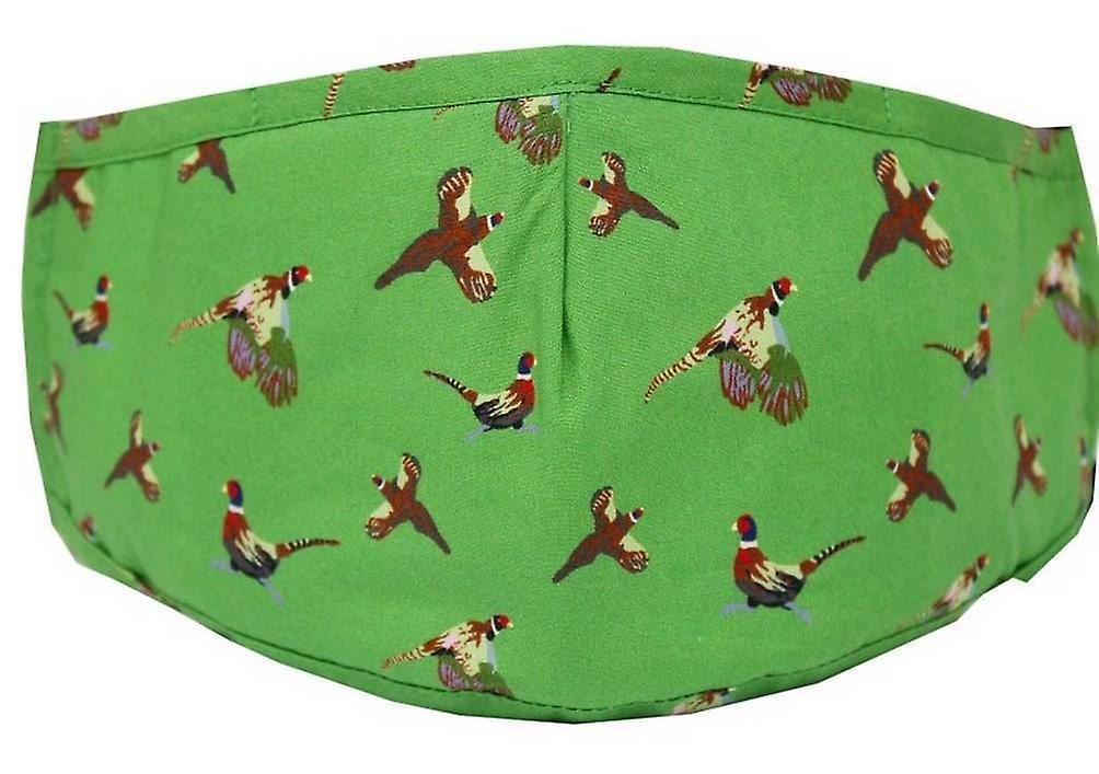 David Van Hagen Flying Pheasants Reusable Face Mask - Green