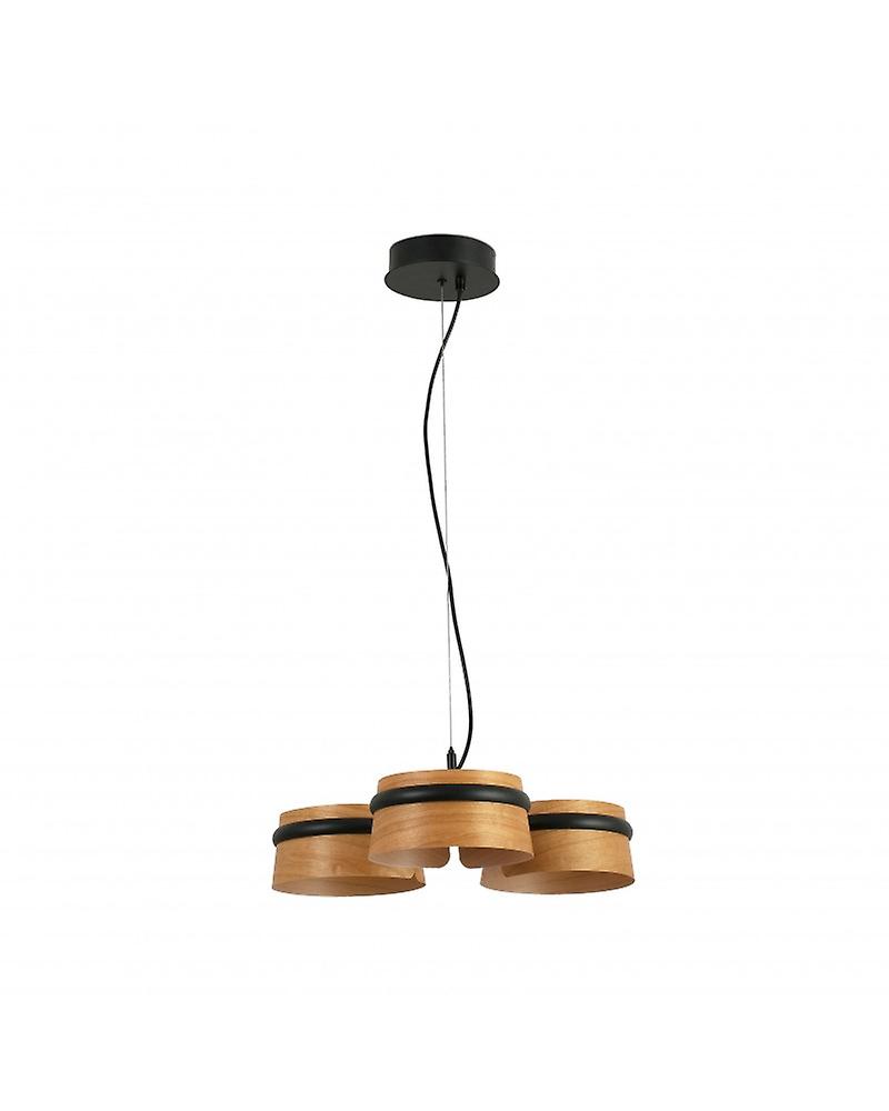 Lampada a sospensione nera a led Loop