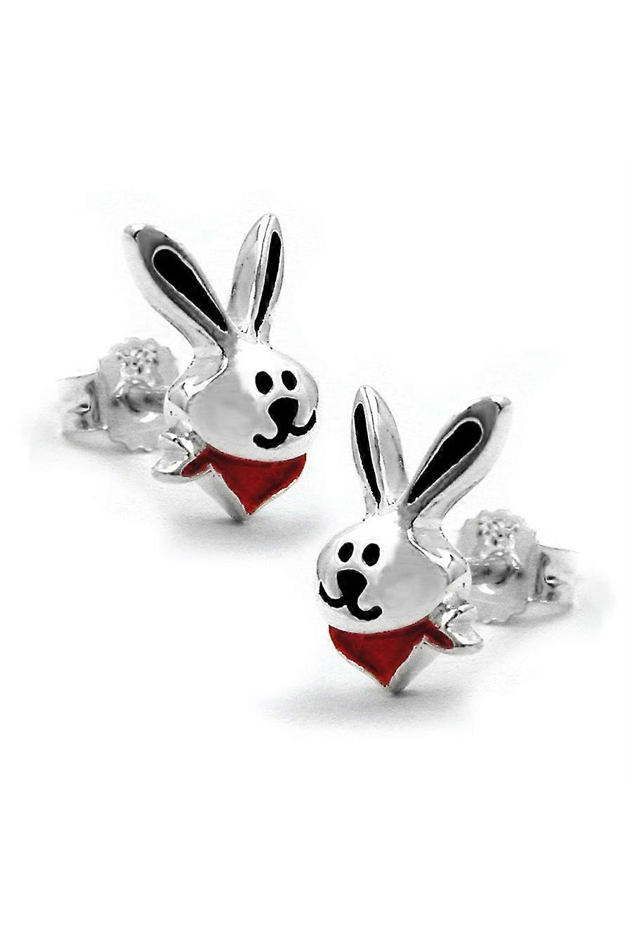 Stud Earrings Cool Bunny Silver 925 - Gl91398