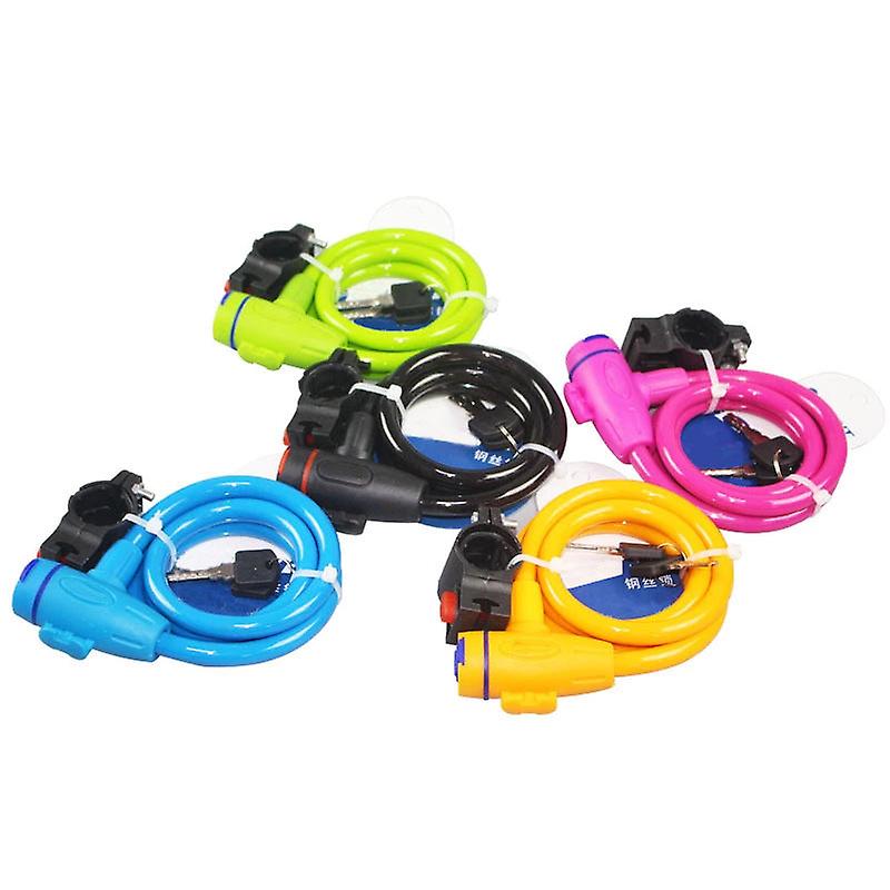 Bike Lock Bicycle Secure Shackle Lock Steel Wire Anti-theft Cycling Fixture With Bracket