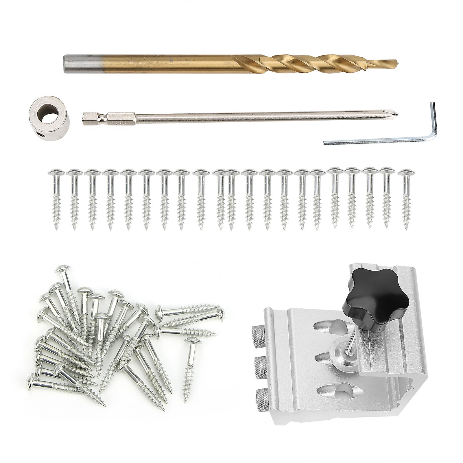 Aluminum Alloy Punch Locator Drill Guide Tools Woodworking Positioning Doweling Accessory