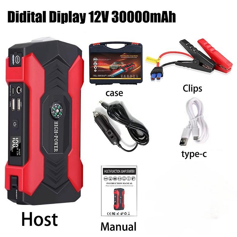 12V 28000mAh Car Jump Starter Digital Display Emergency Power Supply Portable Emergency Starter Car