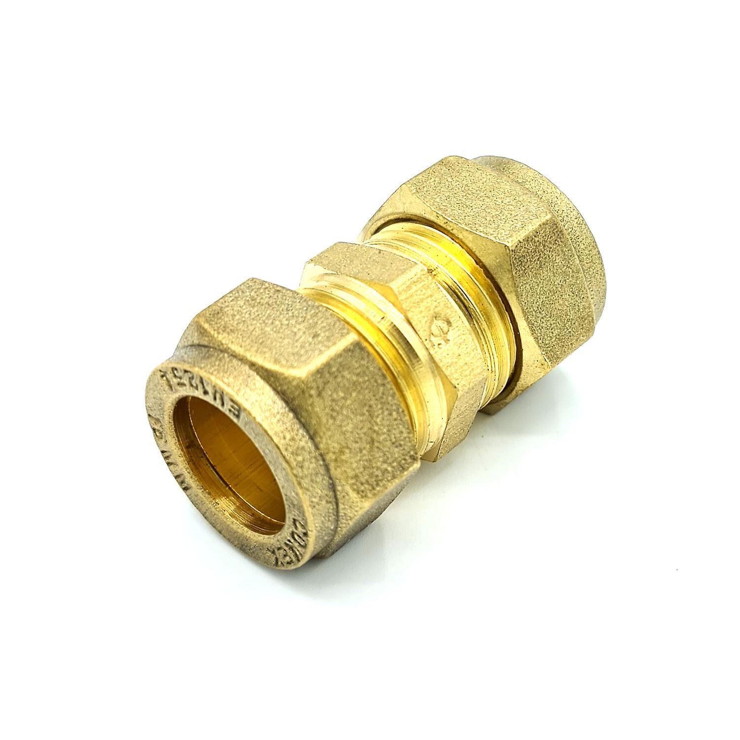 15mm Straight Coupler Brass Compression Fitting Coupling