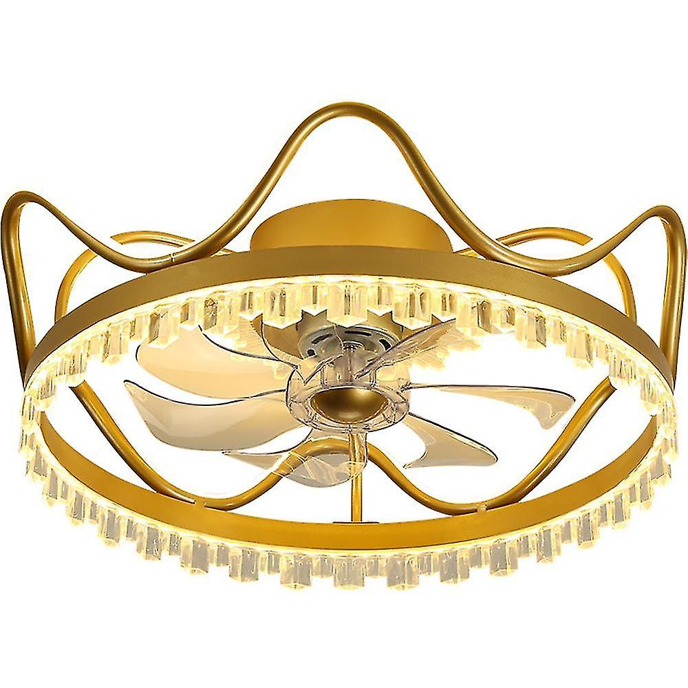 46Cm Ceiling Fan Light, Gold