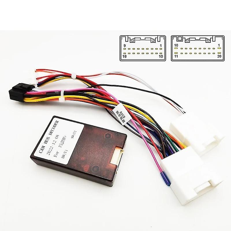 CANBus Decoder 18Pin Connector Car Android Cable Adapter For Mitsubishi Outlander Lancer Pajero
