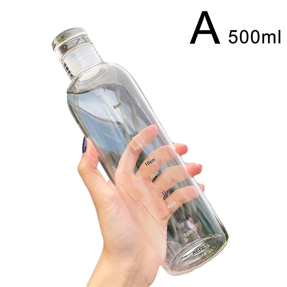 Clear Plastic Water Bottle, 500ml/700ml Capacity