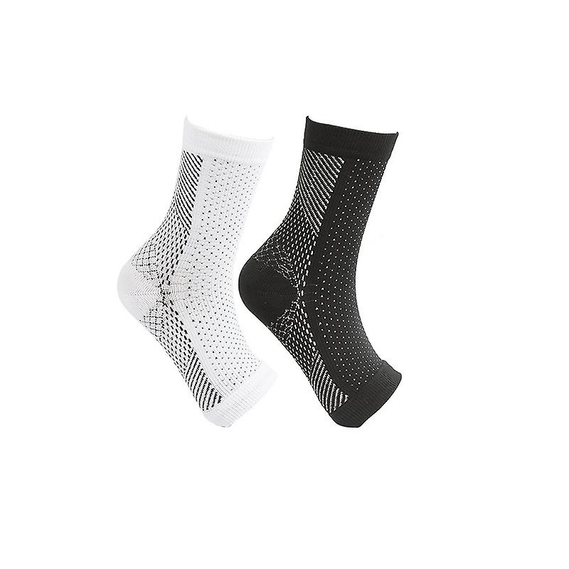 2pairs Neuropathy Compression Socks Ankle Arch Support Protect Socks