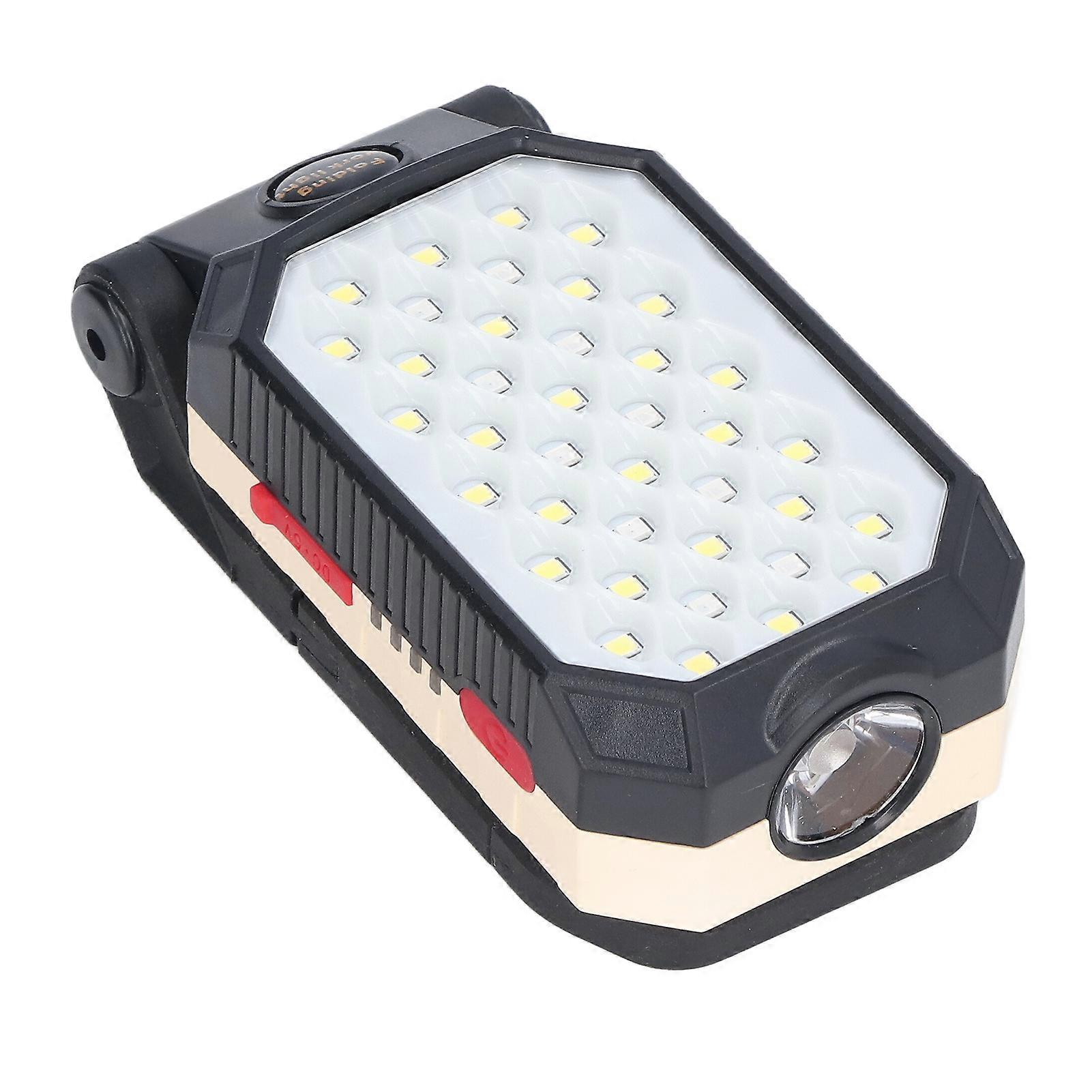 Rechargeable LED Flashlight COB Magnetic Work Light Adjustable Magnet Camping Lantern