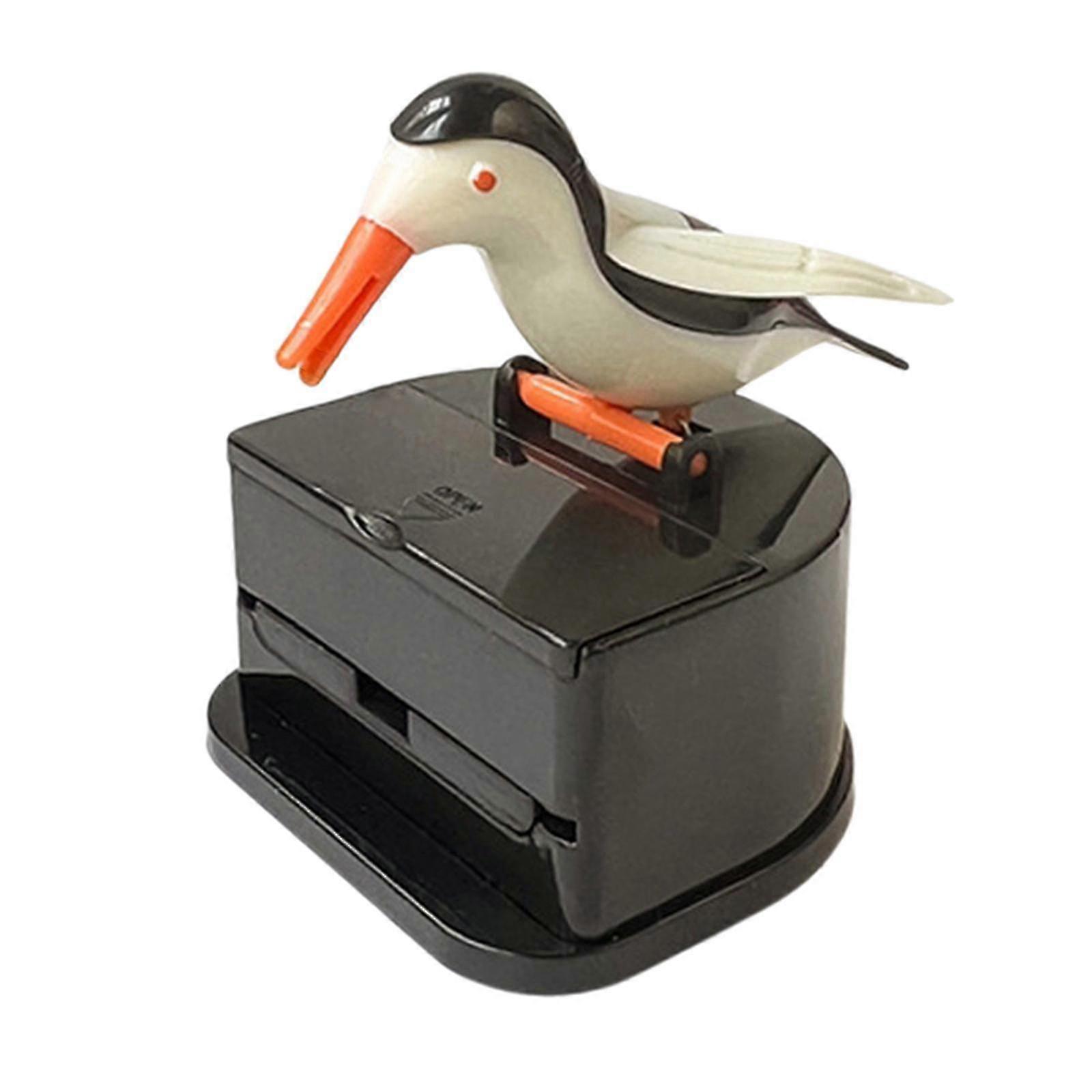 Bird Automatic Toothpick Dispenser Toothpick Box For Party Home Decor White