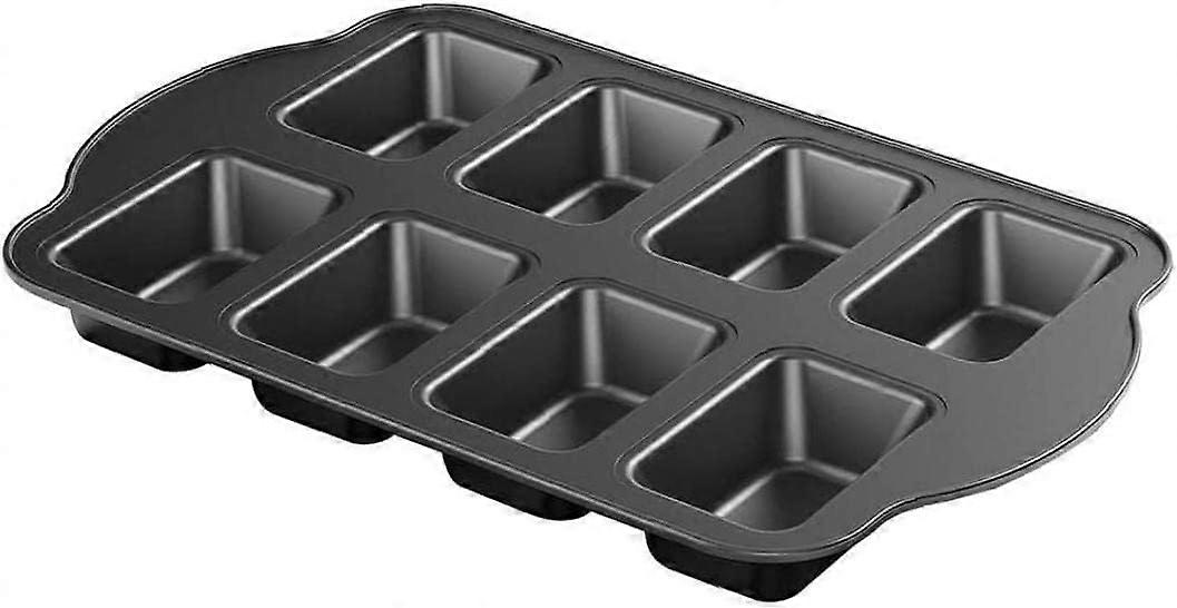 1pc Mini Bread Baking Tin, 8 Cavity Carbon Steel Baking Pan for Baking Bread Baking