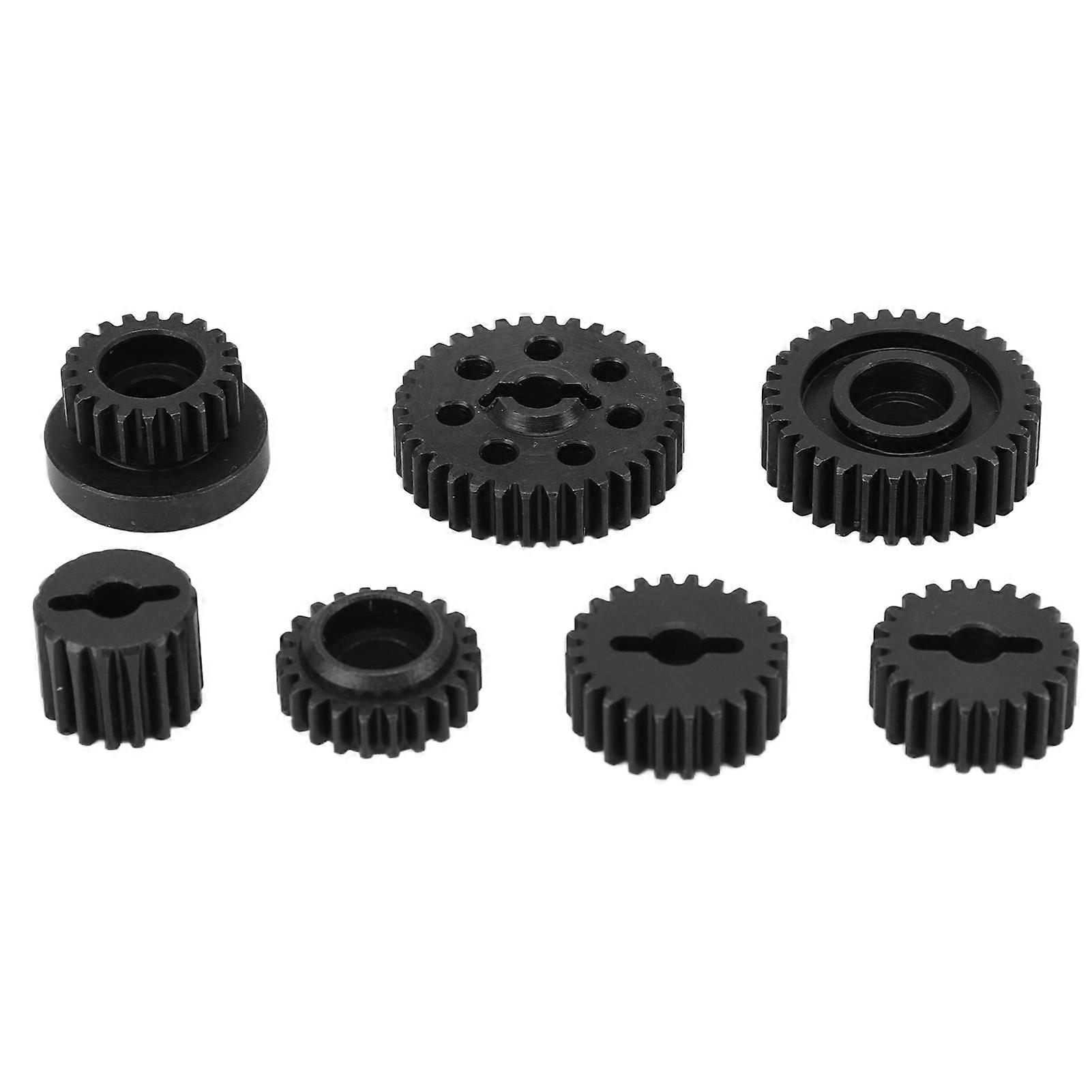 7PCS RC Metal Gears Remote Control Car Transmission Box Gear Replacement for Absima Sherpa 1/10 Model