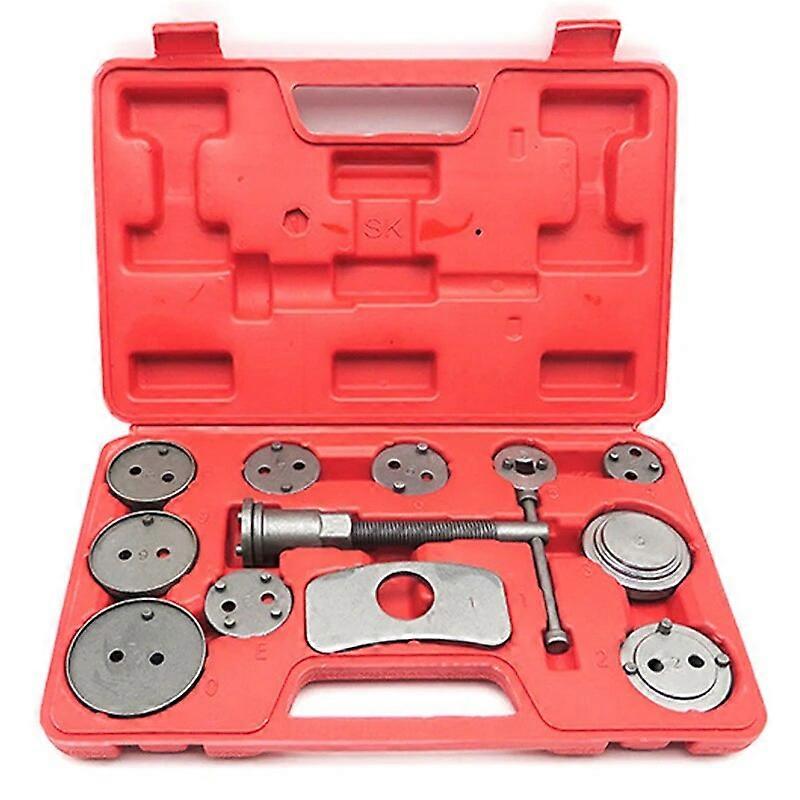 12pcs/Set Universal Car Disc Brake Caliper Rewind Back Brake Piston Compressor Tool Kit Set For Automobiles Garage Repair Tools FN8U17197