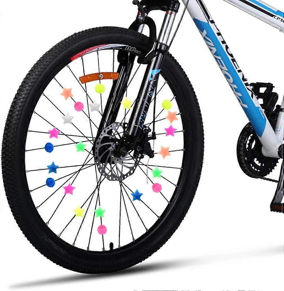 Décorations Rayons De Vélo Colorées – Clips étoiles, Lune, éclairs – Pour Enfants, Facile à Clipser