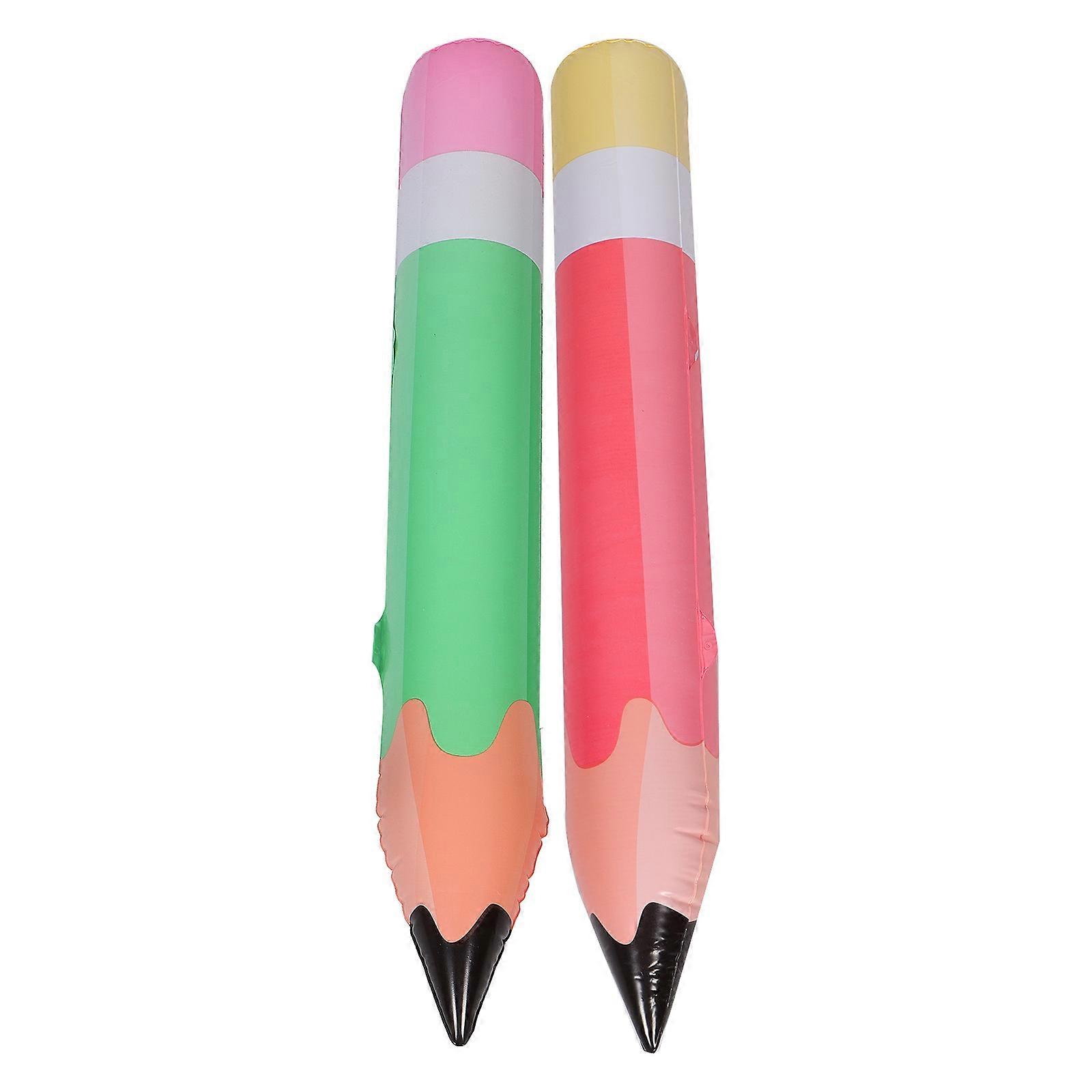 Lot de 2 crayons gonflables géants pour la rentrée scolaire