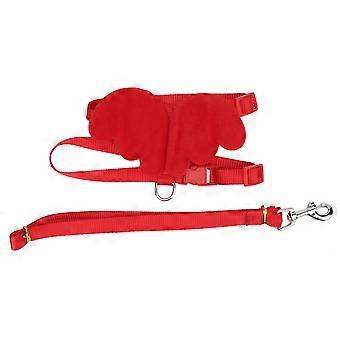 Ducks Traction Rope Adjustable Chest Strap Outside Walking Harness Leash for Pet Duck Chicken GooseRed M