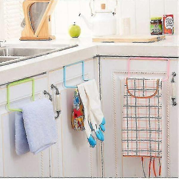 OMAIA Caddy Multifunzione In Acciaio Con Manico In Legno E Porta Asciugamani - Organizer Per Cucina, Bagno E Picnic