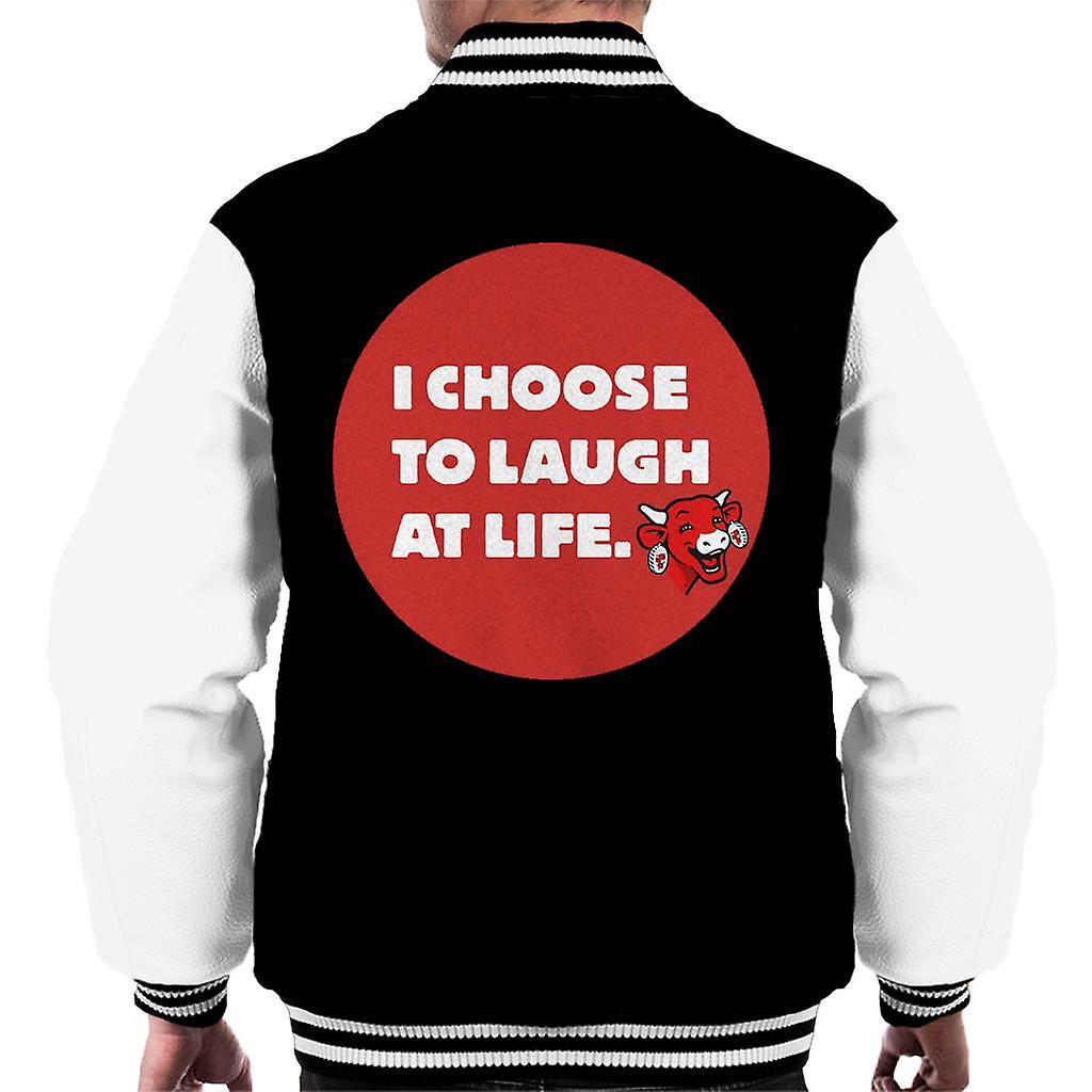 The Laughing Cow I Choose To Laugh At Life Men's Varsity Jacket