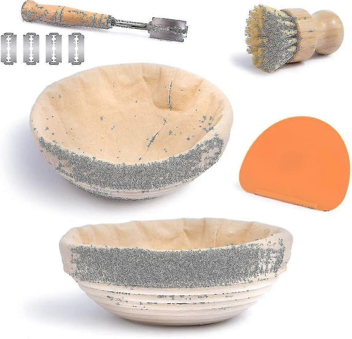 1pcs Bread Proofing Basket Set (round) - Bread Proofing Baskets, Proofing Baskets For Sourdough - Bread Making Kit - Baker Gift - Baking Tools An -xx