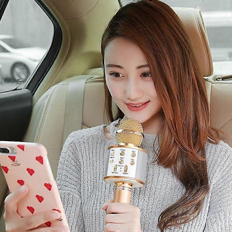 WS 858 Bluetooth Wireless Karaoke Microphone Portable Handheld Karaoke Machines