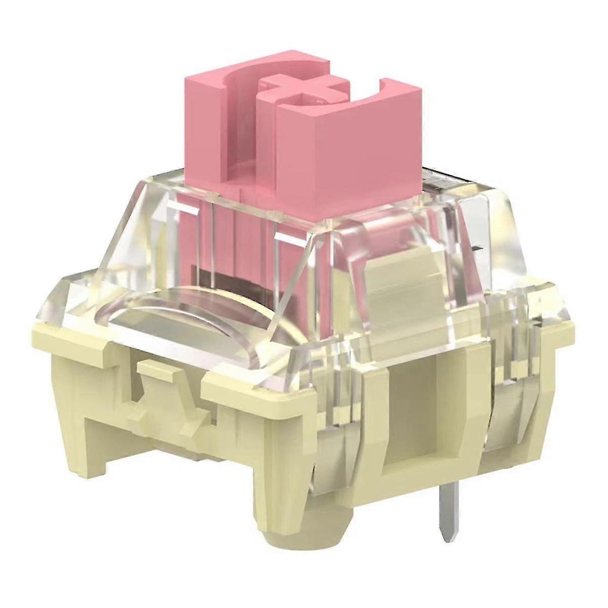 45PCS Golden Pink Axis Switches 37gf Linear Axis Switches Compatible with Mechanical Keyboard