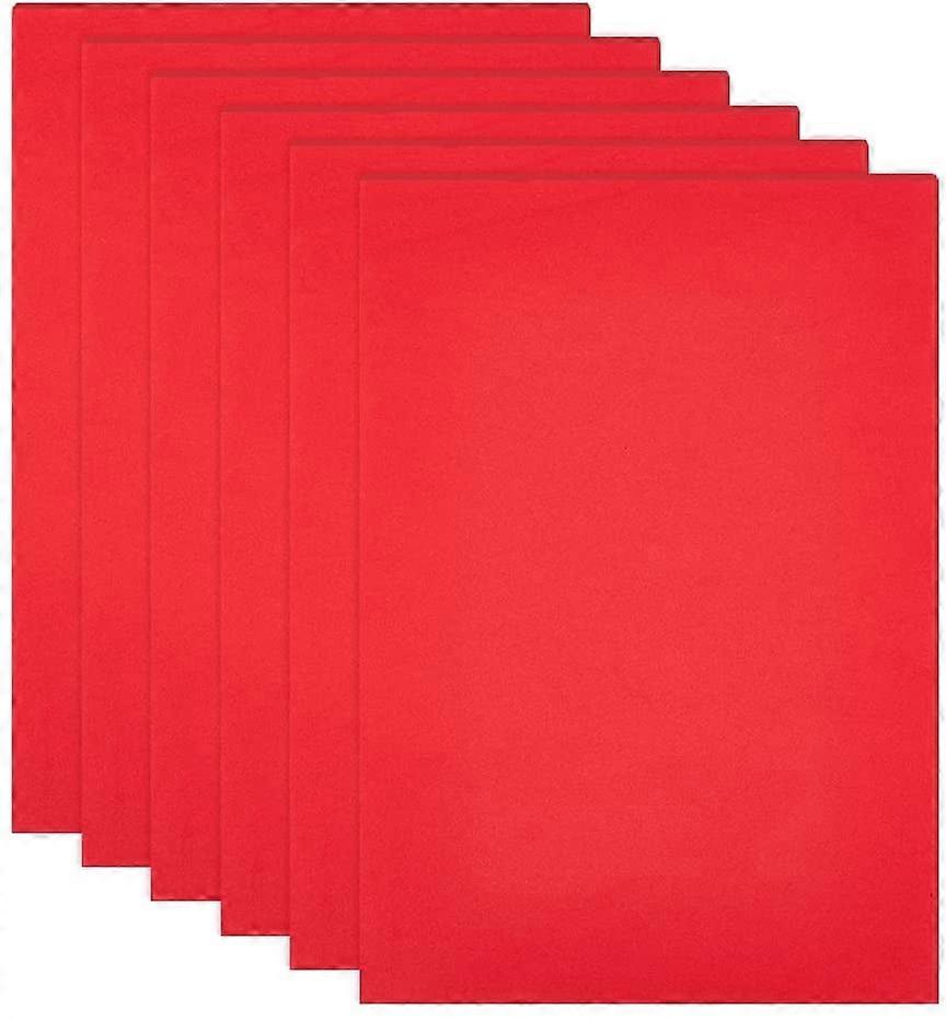 10PCS 1mm Thick Self-Adhesive Foam Sheet 8.3x11.8" Insulation Foam for Vase Decor Containers and Furniture Protection Red