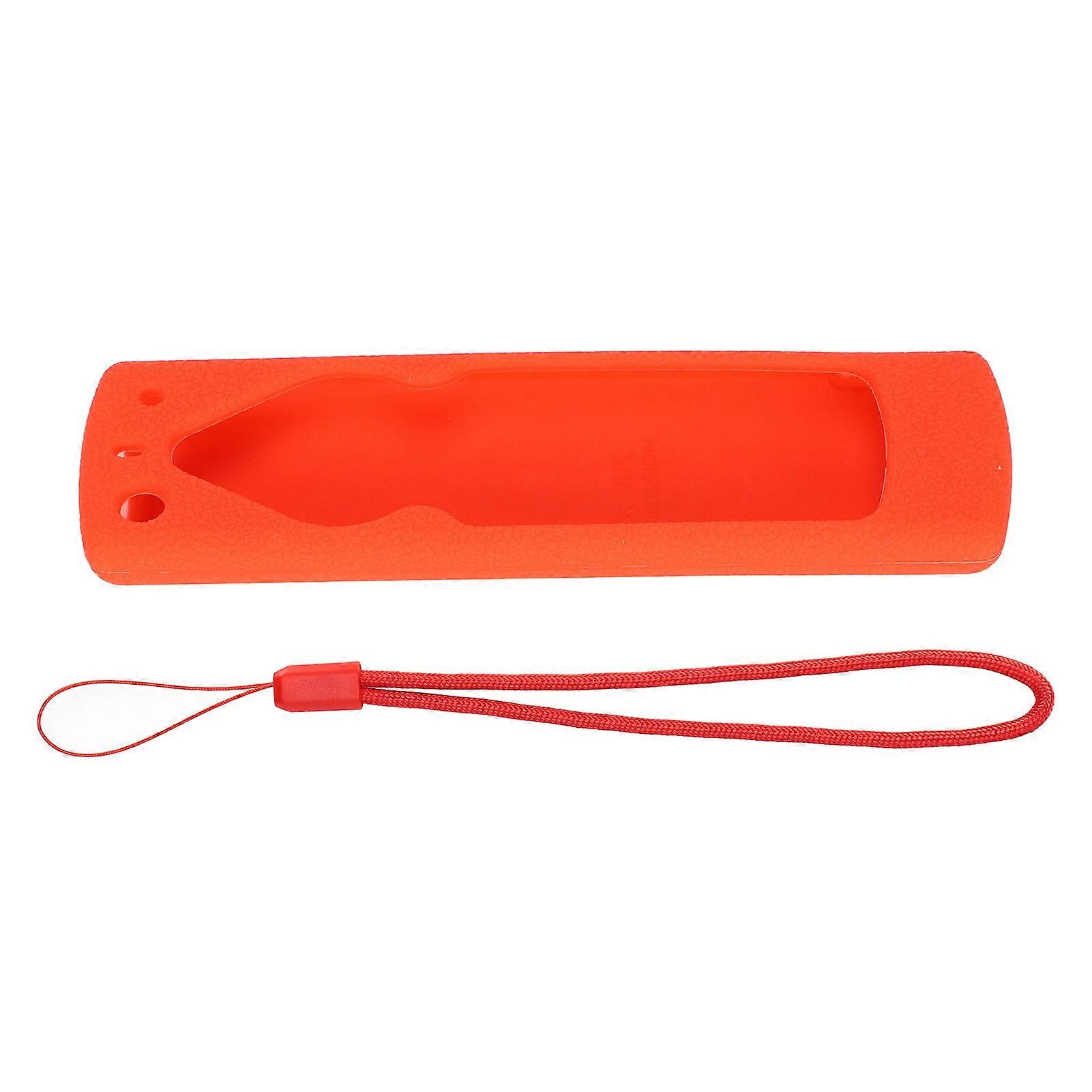 Silicone Protective Case Shockproof Replacement Washable Remote Case Holder for Fire TVRed