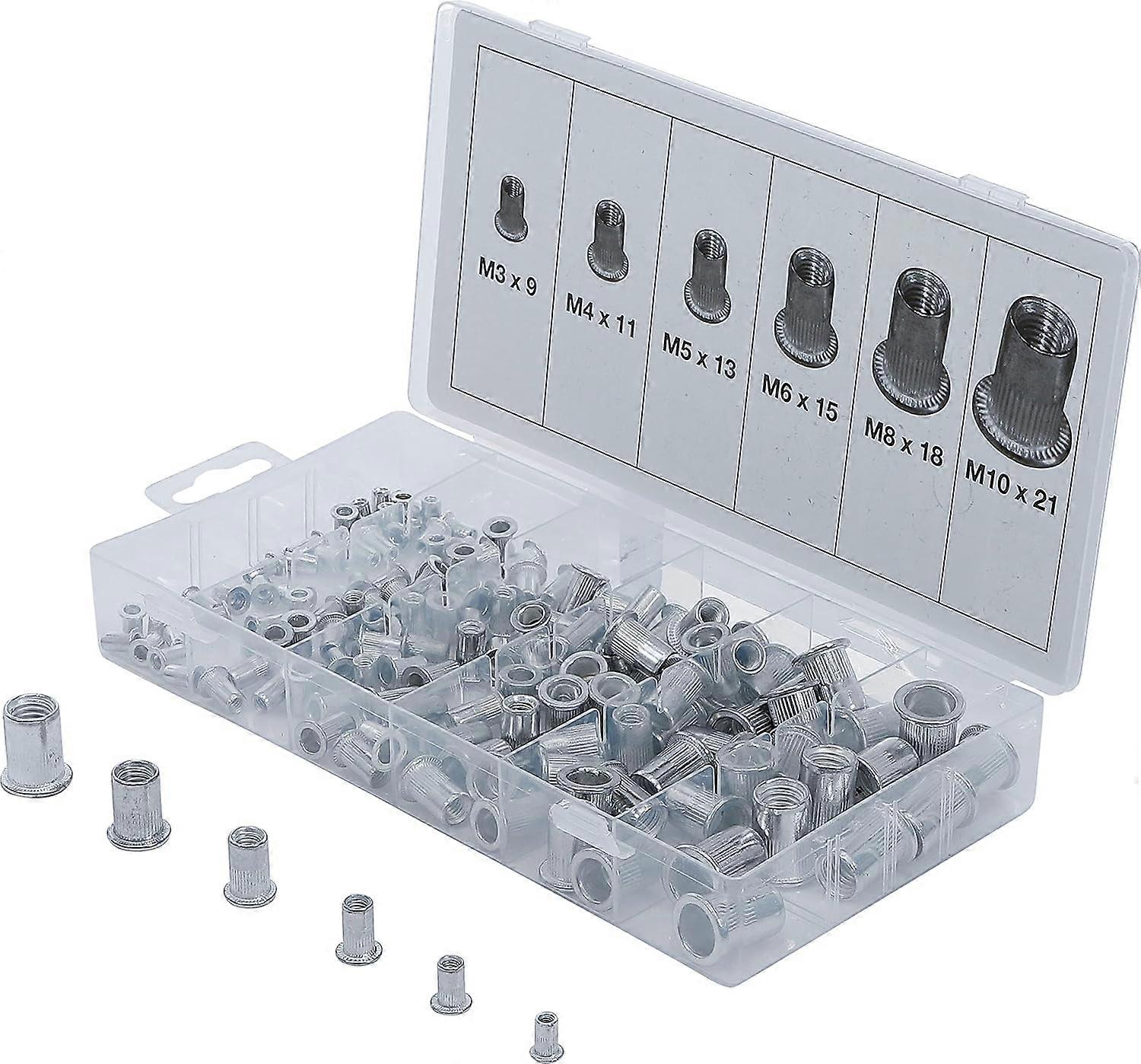 14127 | Sortiment av nitar | aluminium | 150 st